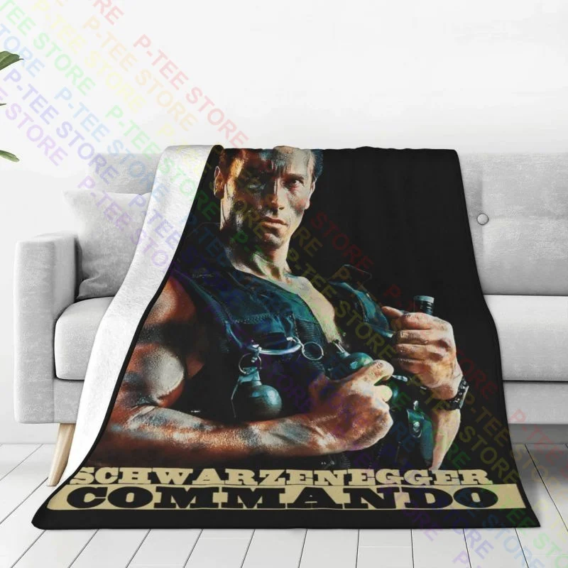 Arnold Schwarzenegger Commando Blanket Casual Bedroom Ultra-Soft Cover Blanket Sofa Decorative