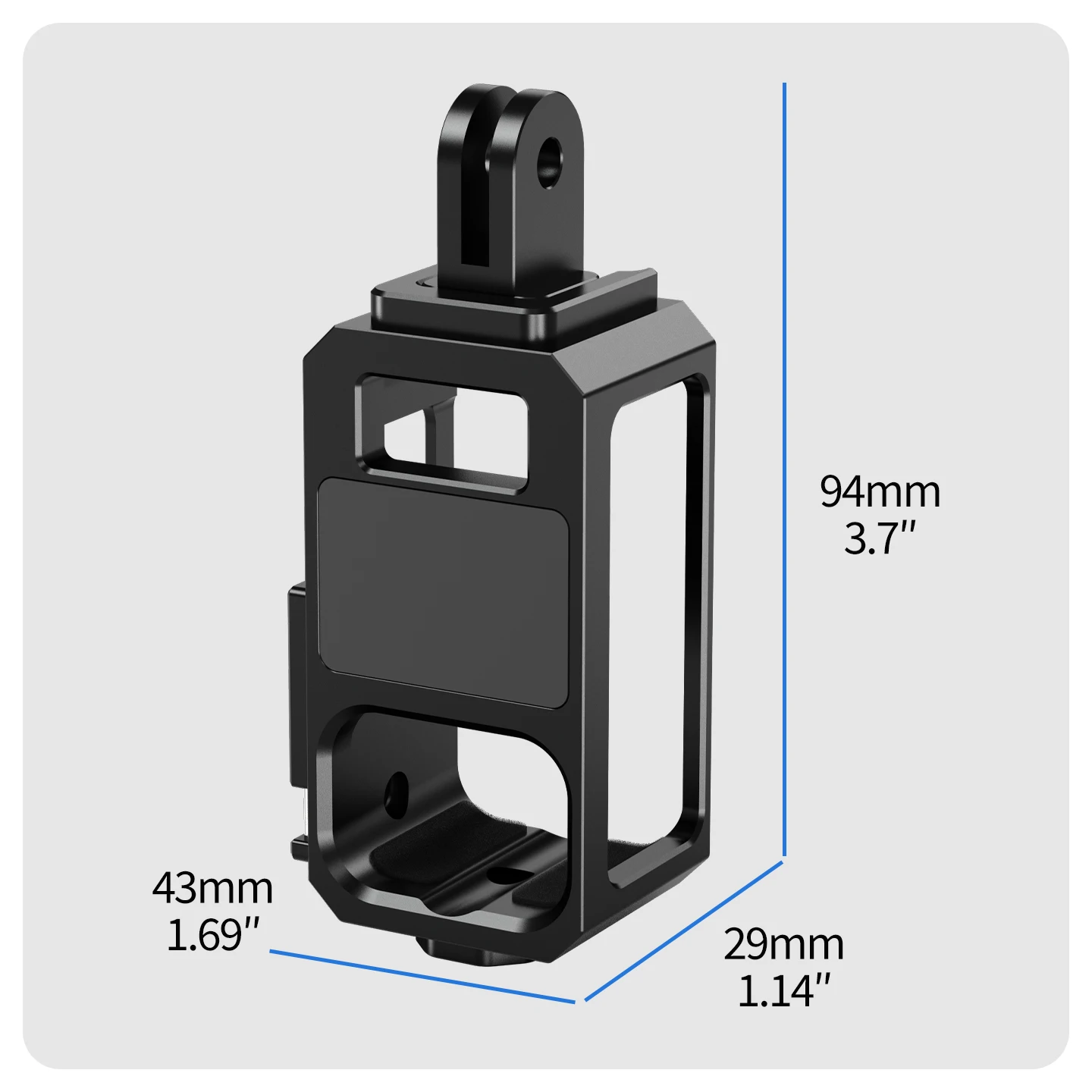 Für DJI Osmo Nano Metall-Käfig Schnellwechsel-Stativadapter Cold Shoe Halterung für Vertikale und Horizontale Umschalt-Actionkamera Zubehör – Detail 5