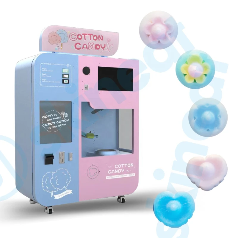 Fully Automatic Cotton Candy Vending Machine Make