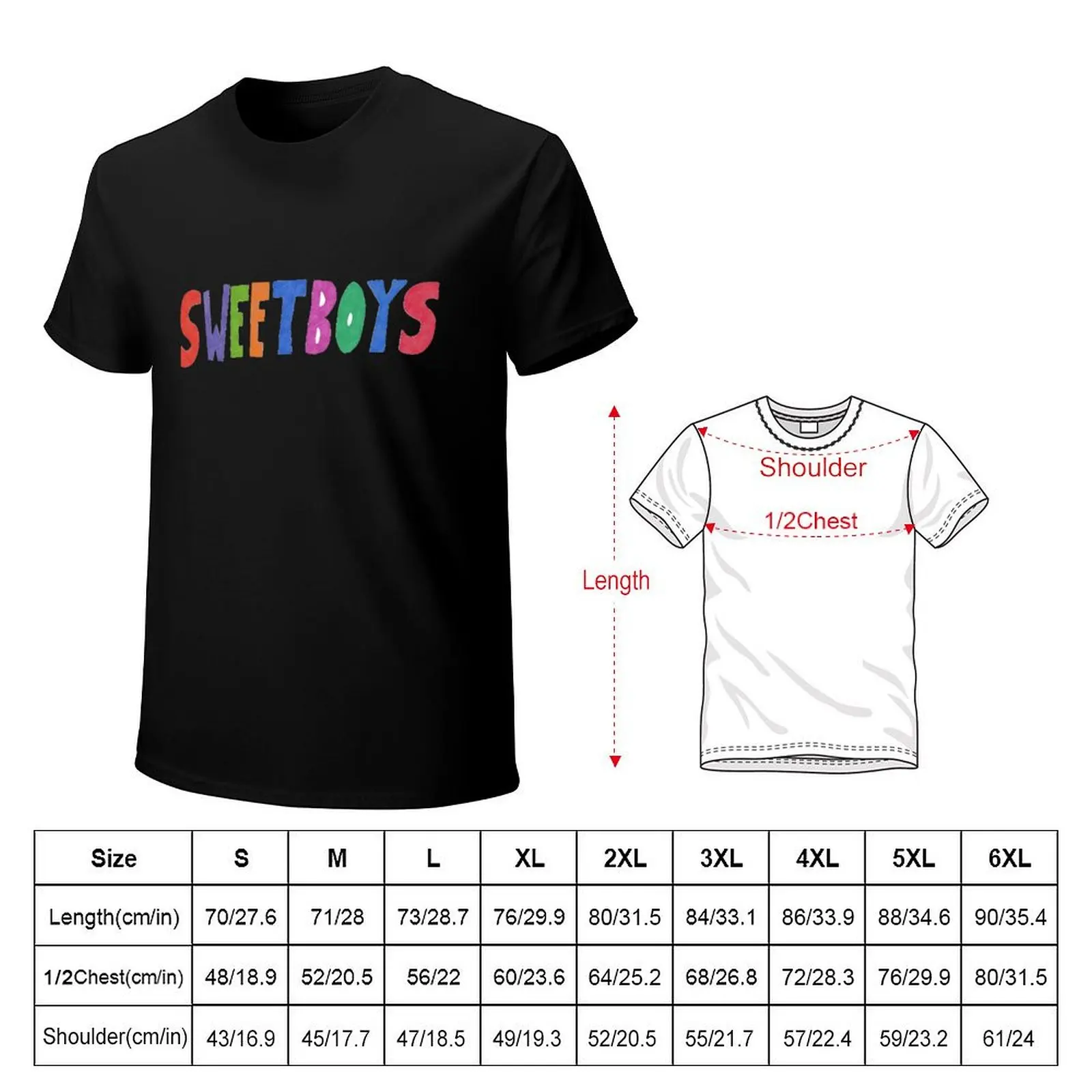 Sweetboys logo - Garrett Watts and Andrew Siwicki T-Shirt Big Size Loose Fit Tee Shirt