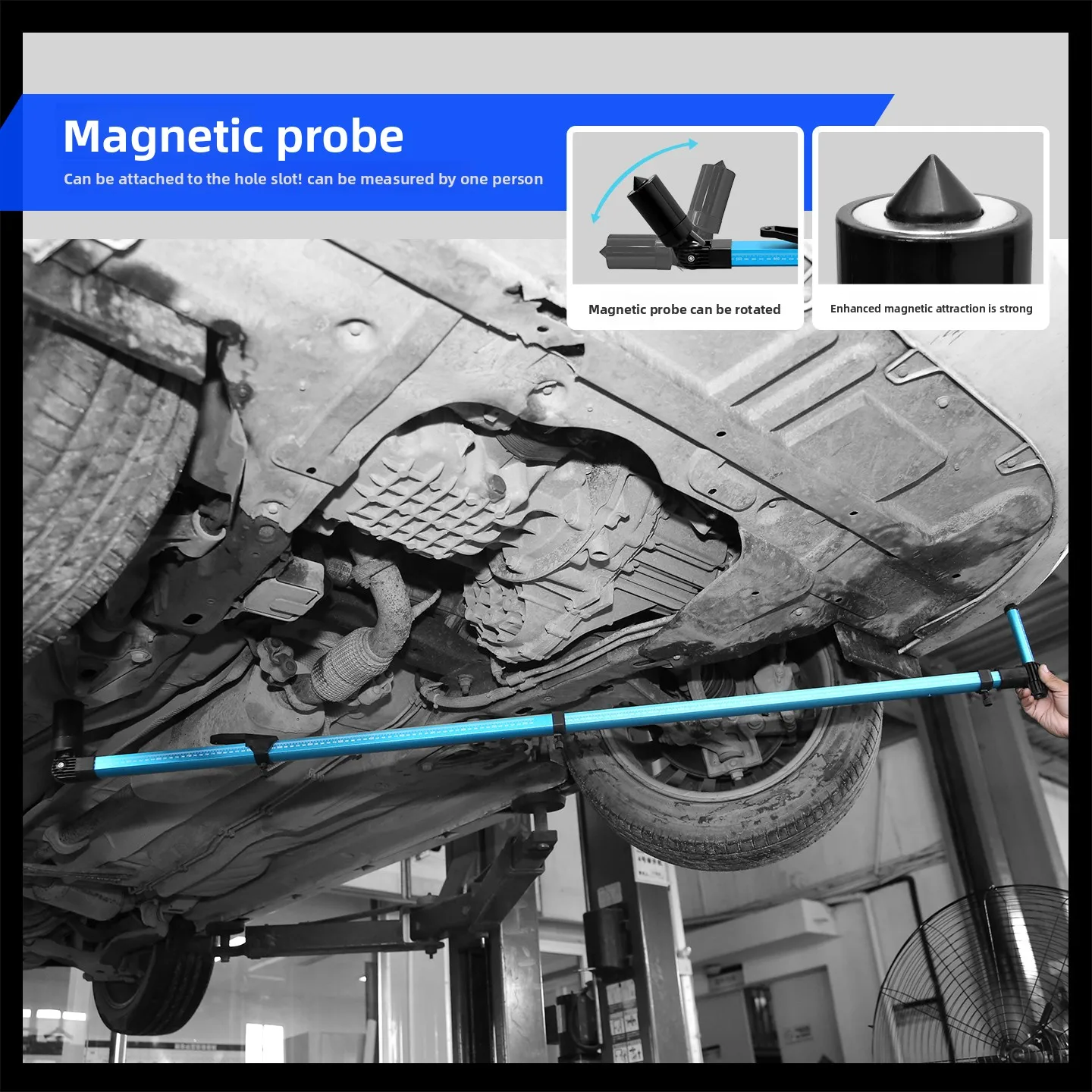 2D Measuring Gauge for Auto Sheet Metal Repair, Body Frame Alignment Measuring Tool, Accessory for Frame Machine