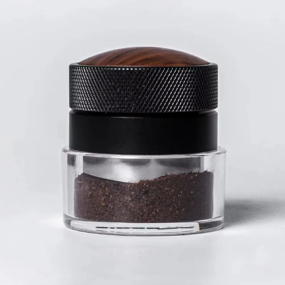 51/53/58.35 MM Self-leveling Coffee Tamper Adjustable Depth with Scale Gravity Coffee Powder Distributor Stainless Steel