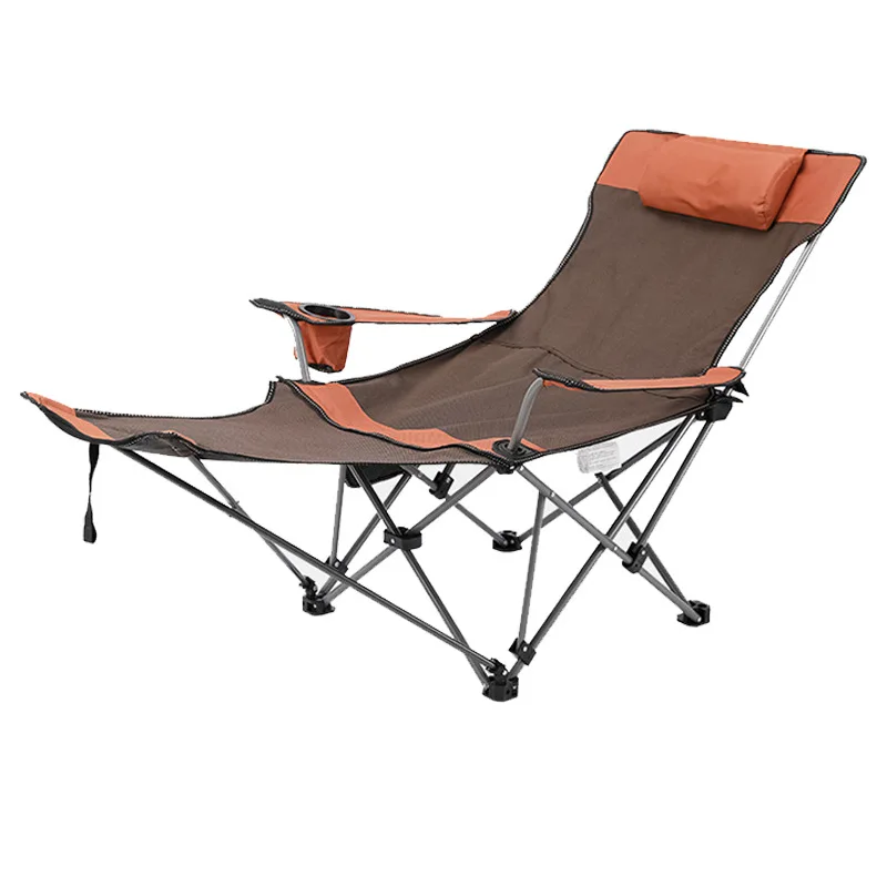 

Outdoor folding recliner portable ultra light beach lunch break nap chair self driving picnic barbecue folding bed