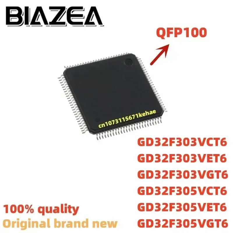 1piece GD32F303VCT6 GD32F303VET6 GD32F303VGT6 GD32F305VCT6 GD32F305VET6 GD32F305VGT6 QFP100 Chipset