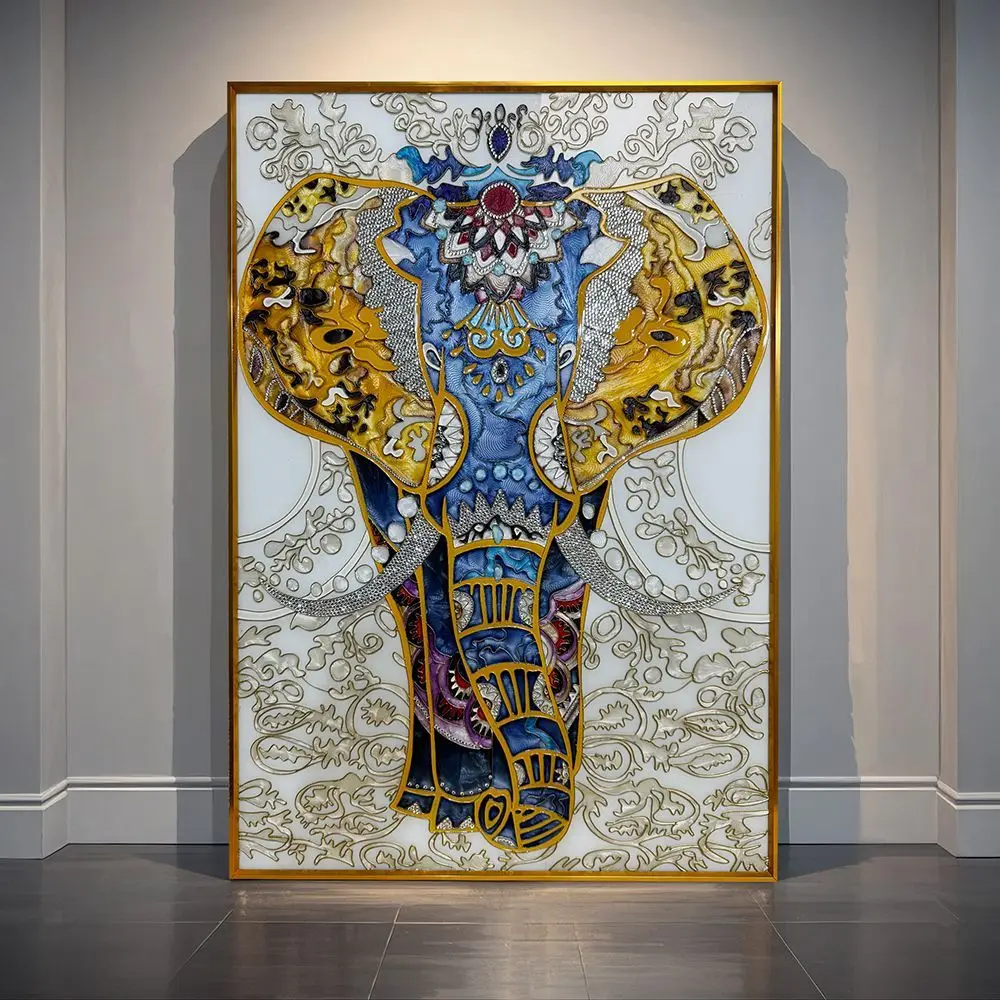 Enamel color entrance decorative painting modern corridor aisle hanging painting