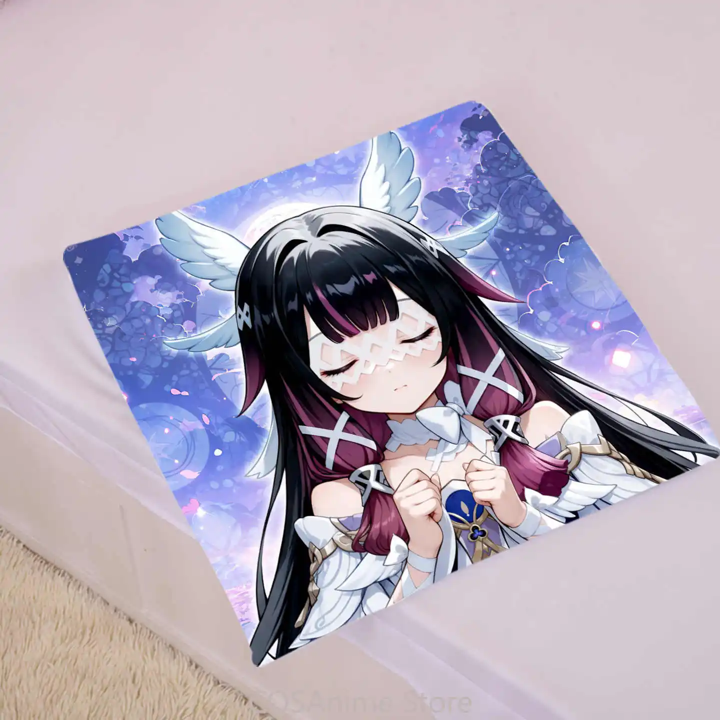 كولومبينا جينشين تأثير الكرتون الفانيلا بطانية رمي أنيمي المنزل أريكة الغداء كسر البطانيات تأثيري قيلولة البطانيات الهدايا