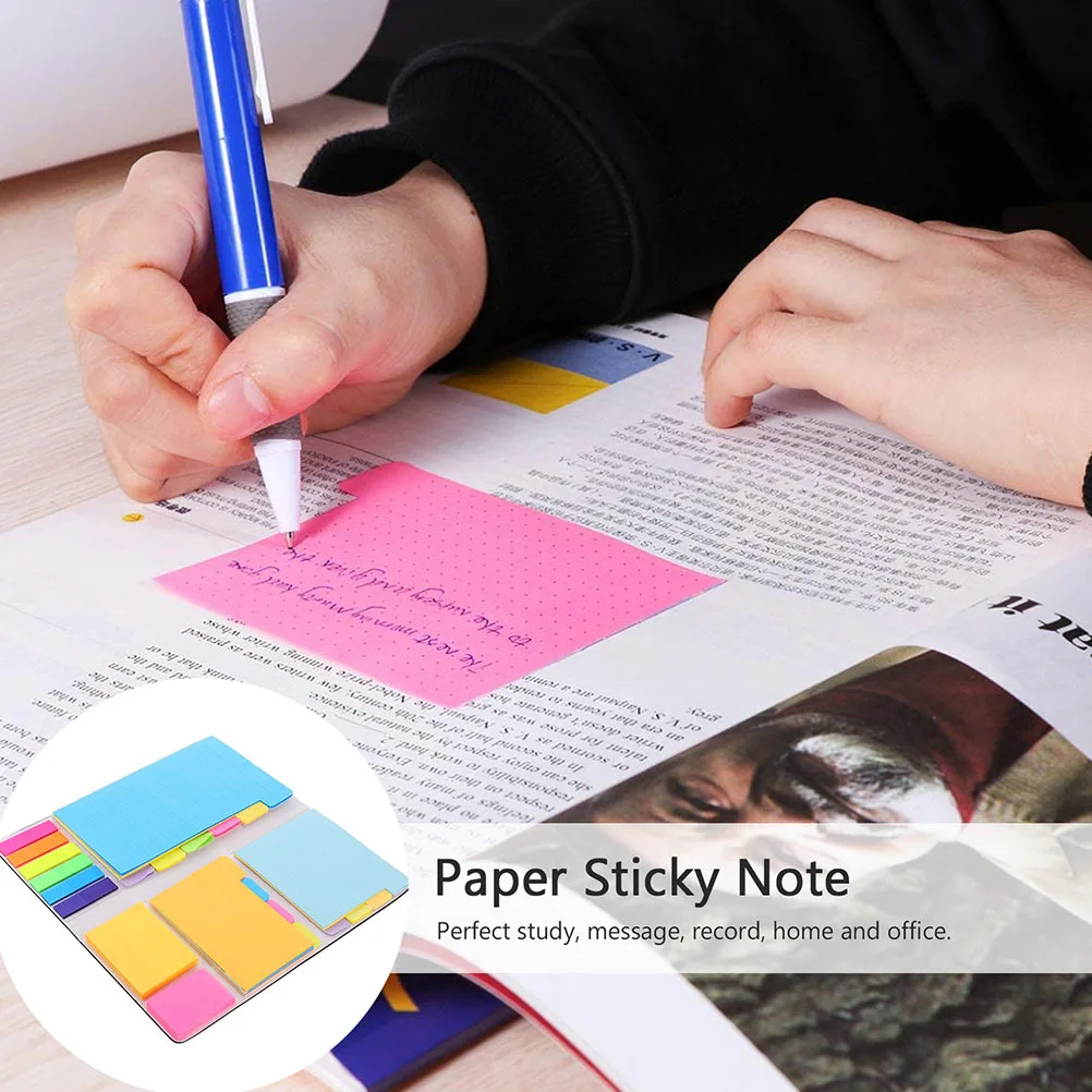 창의적인 스티커 메모 패드, 내구성 있는 사무용 접착 메모지, 계획, 일정, 알림 작성용 다용도
