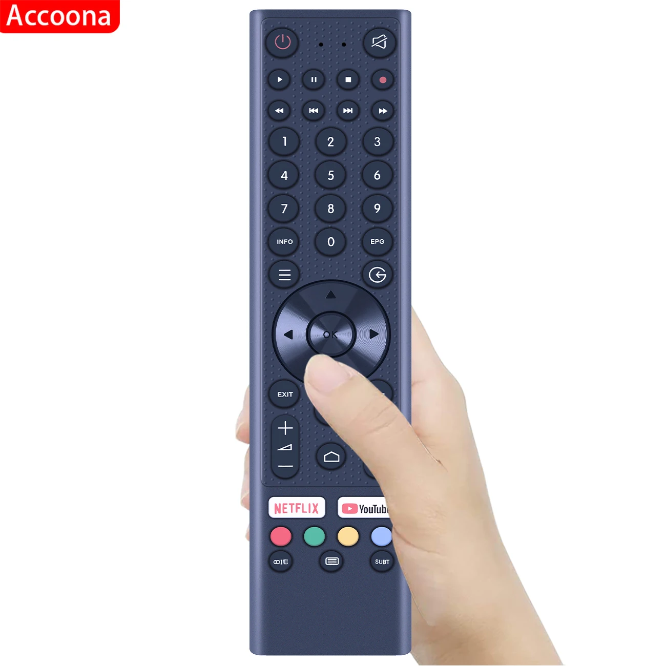 Remote control for smart tech hr46a stt001 RM-C3414 30604611CXHUN004  JVC TV without vocie