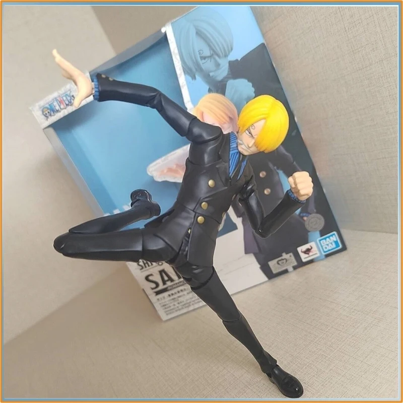 

In Stock Bandai S.H.F Sanji Dawn of Adventure ONE PIECE Articulated Action Figure Model toy gift