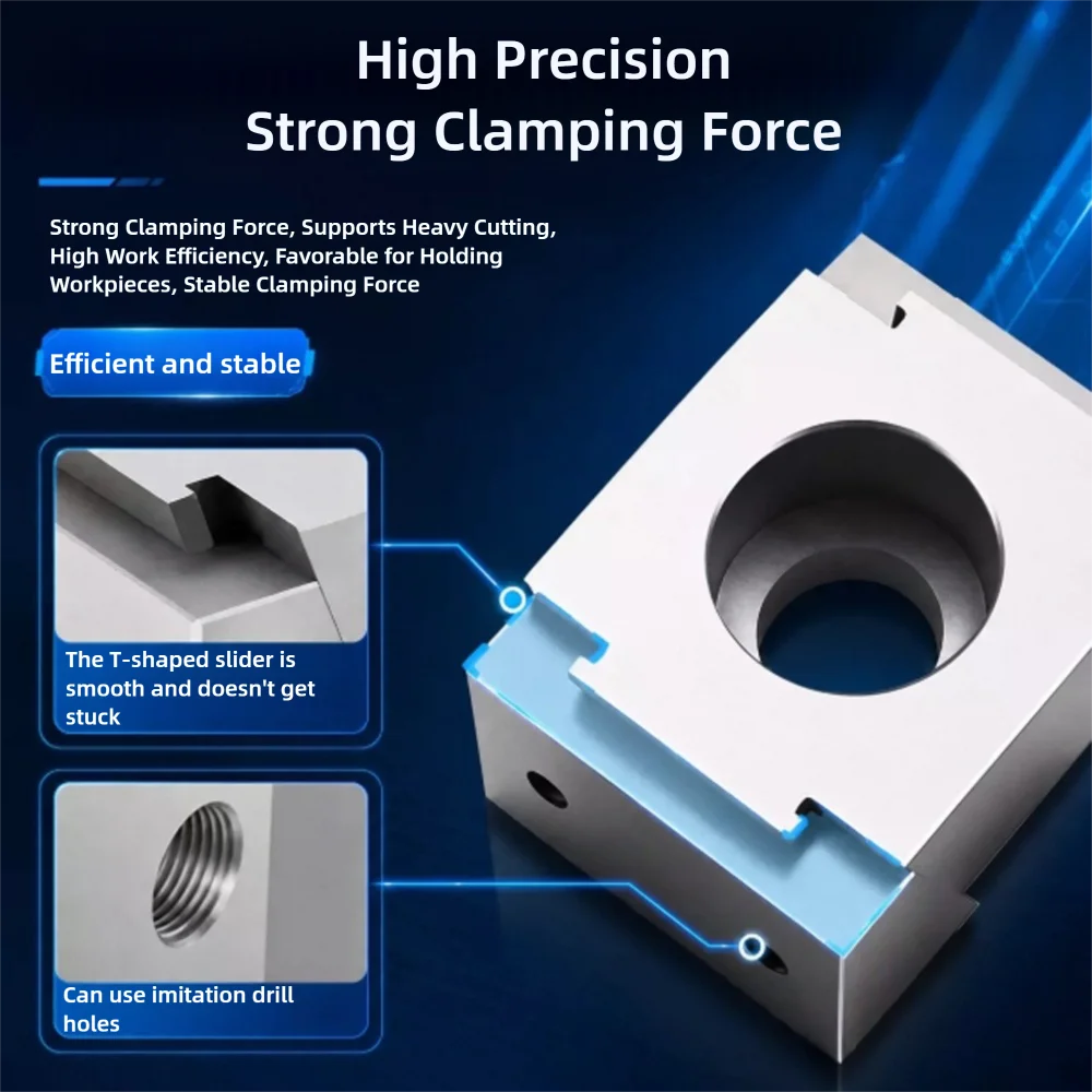 Workshop CNC Accessories Side Fixing Clamp Block M6 M8 M10 M12 M14 M16 M20 Steel Ok Chuck Presses Machine Vice Pneumatic Tool