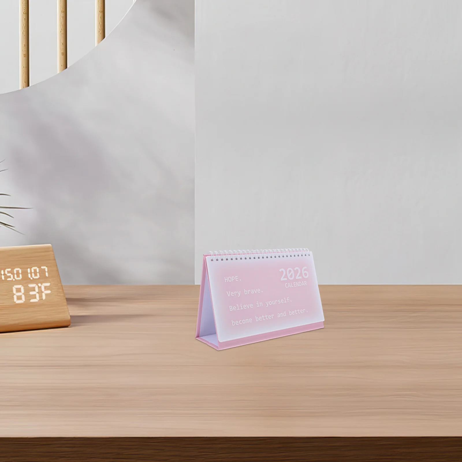 

2026 Desk Calendar Standing Monthly Planner Reusable Coil Binding Table Calendar for Teachers Office Desktop Perpetual Calendar