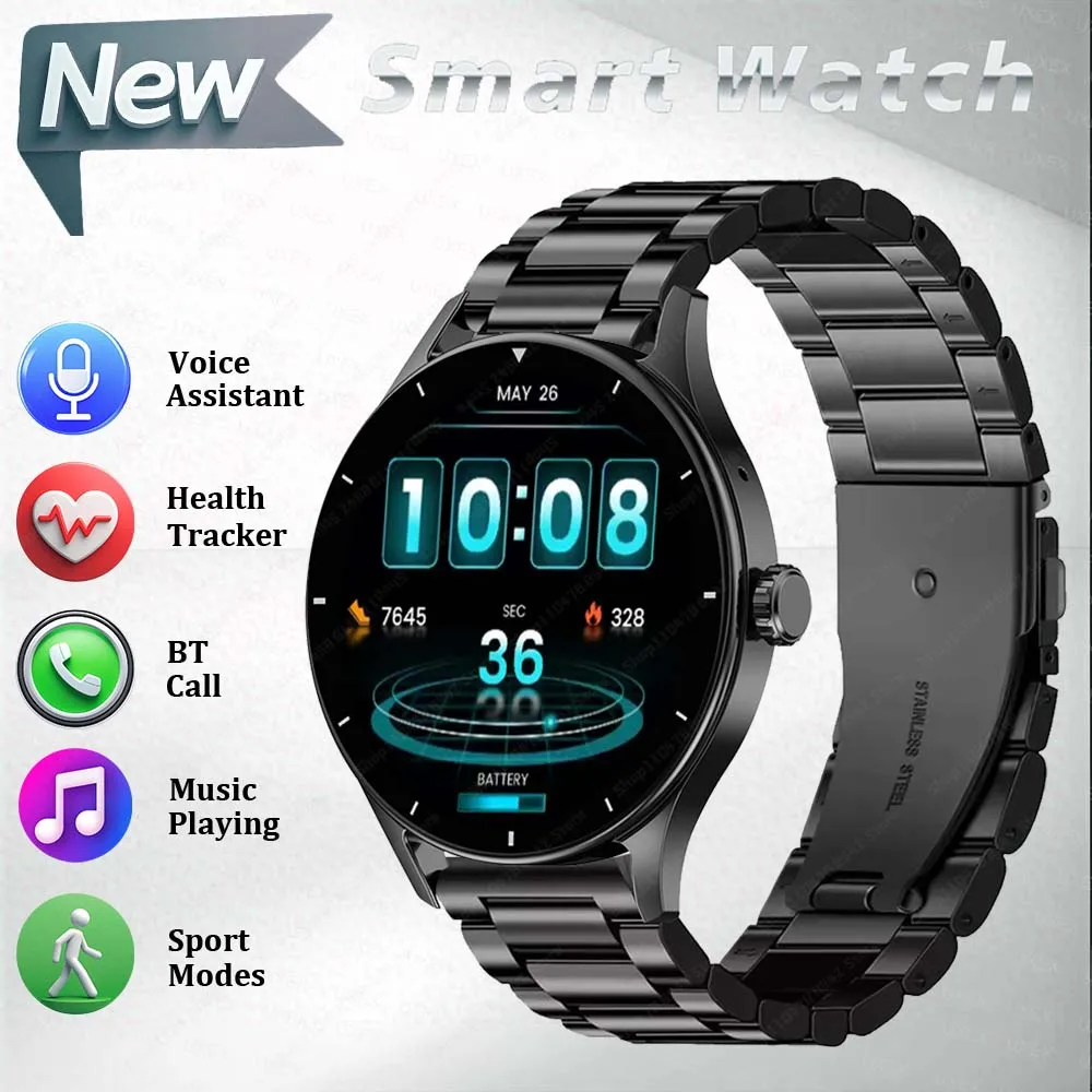 

Sport Original Smart Watch Wireless Call 1.55 HD Watch Men 3D UI Health Tracker Sport Modes Motion Trajectory Smartwatch Women