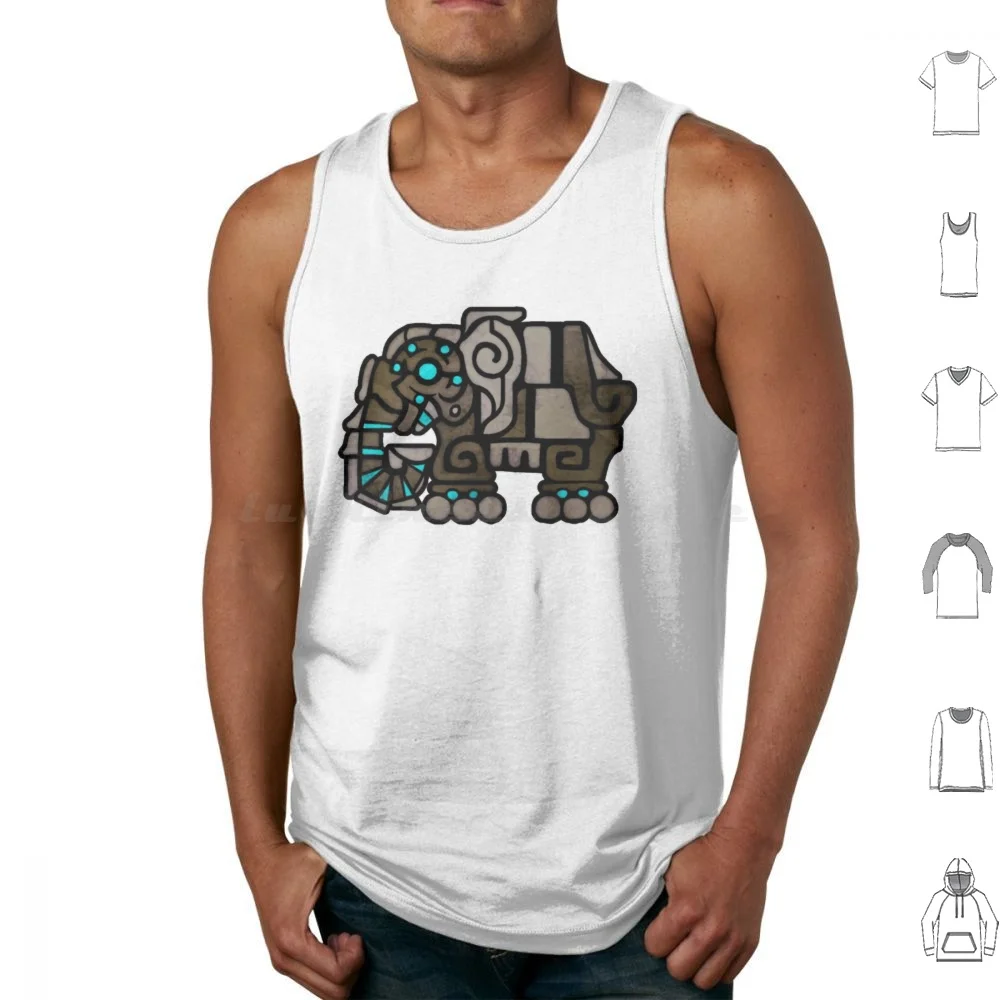 

Stained Glass Elephun Water Gun Tank Tops Vest Sleeveless Breath Of The Wild Legend Of Link Loz Korok The Legend Of Video