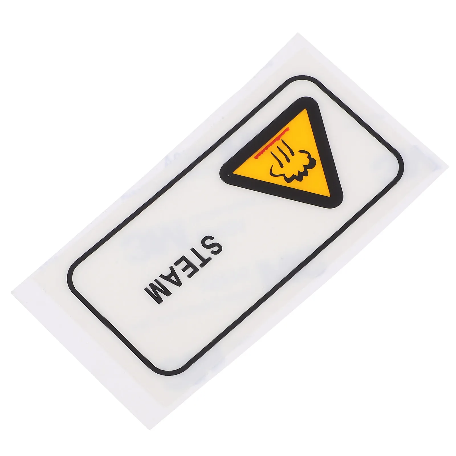 High Temperature Steam Warning Sign Caution Hot Surface Sticker Industrial Equipment Pet Waterproof All-English Safety Label