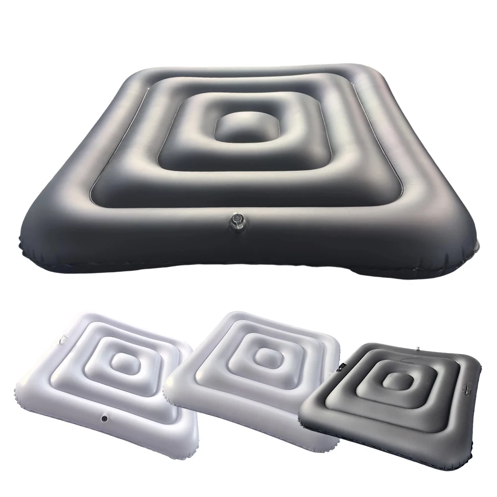 

135cm Inflatable BathTub Cover for Square Hot Tubs PVC Material Energy Saving Design Quick Inflation and Deflation