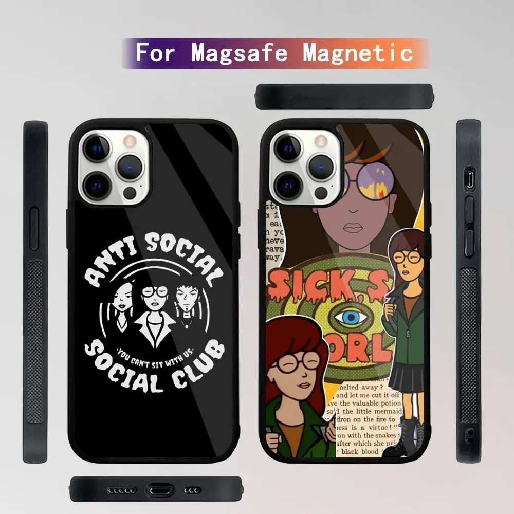 

Cartoon D-Daria Phone Case For iPhone 15,14,13,12,11,Plus,Pro,Max Mini Magsafe Magnetic Wireless Charging