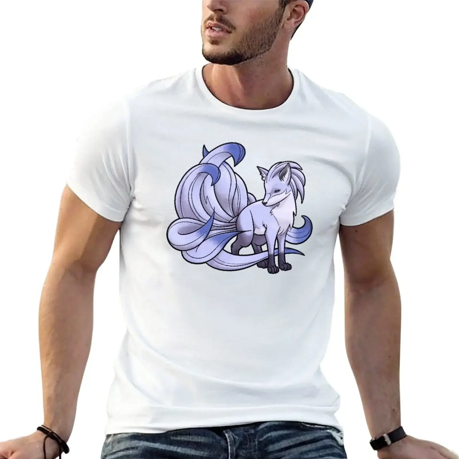 

New Kitsune T-Shirt t shirt man sublime t shirt Short sleeve tee mens white t shirts