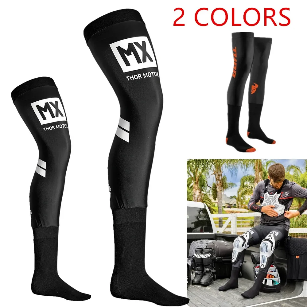 2023  Motorcycle Compression Knee Brace enduro Sock Top Motocross Socks ATV MX Knee Protection Sport moto sock