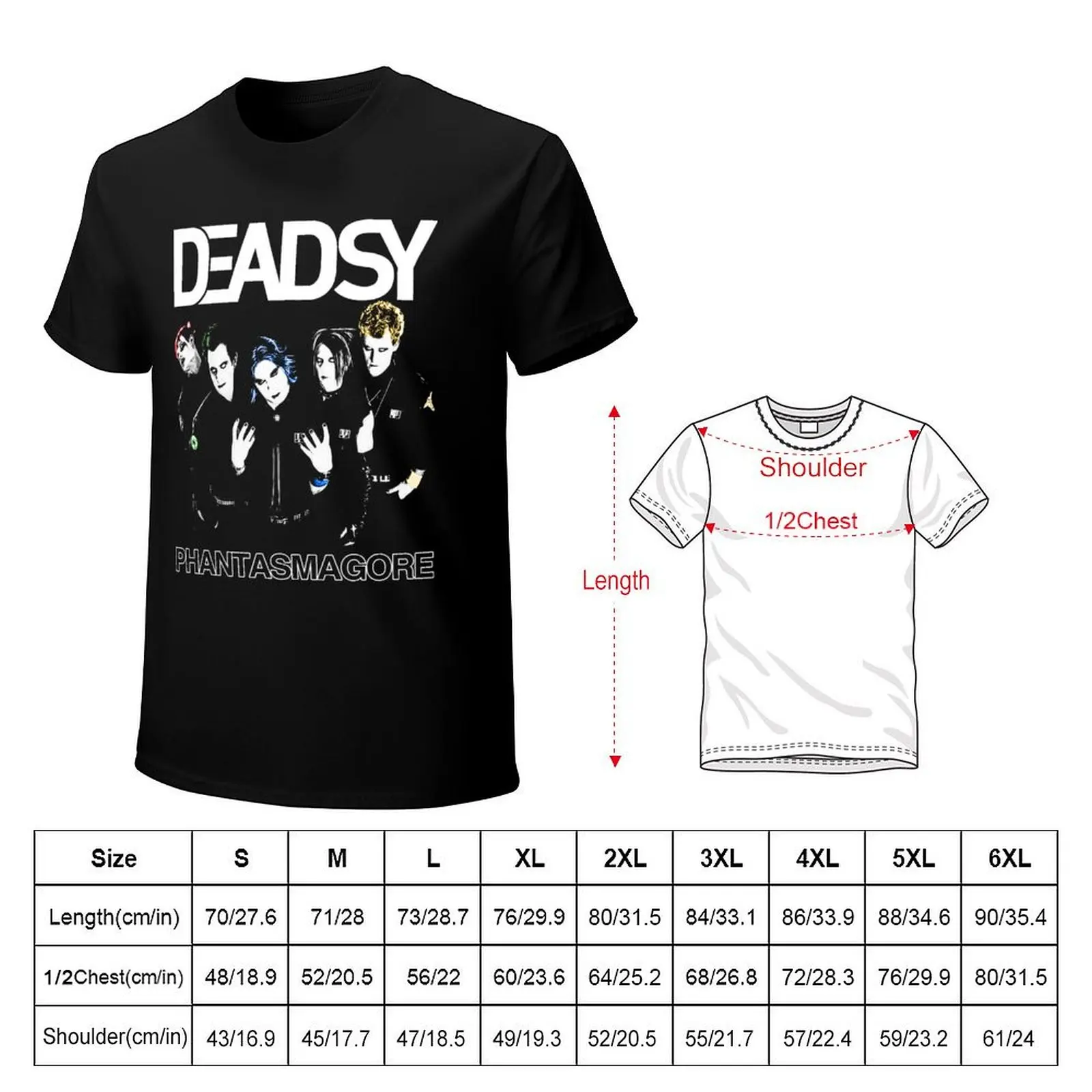 Deadsy Phantasmagore T-Shirt blanks plus size clothes custom t shirt customizeds T-shirts for men cotton