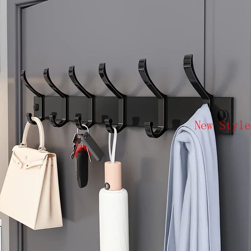 Multifunctional Hanger Wall Mount Coat Towel Hook Hanger Wall Hook Punch Free Hook Wall Hanger Towel Rack Coat Rack Bathroom Hom