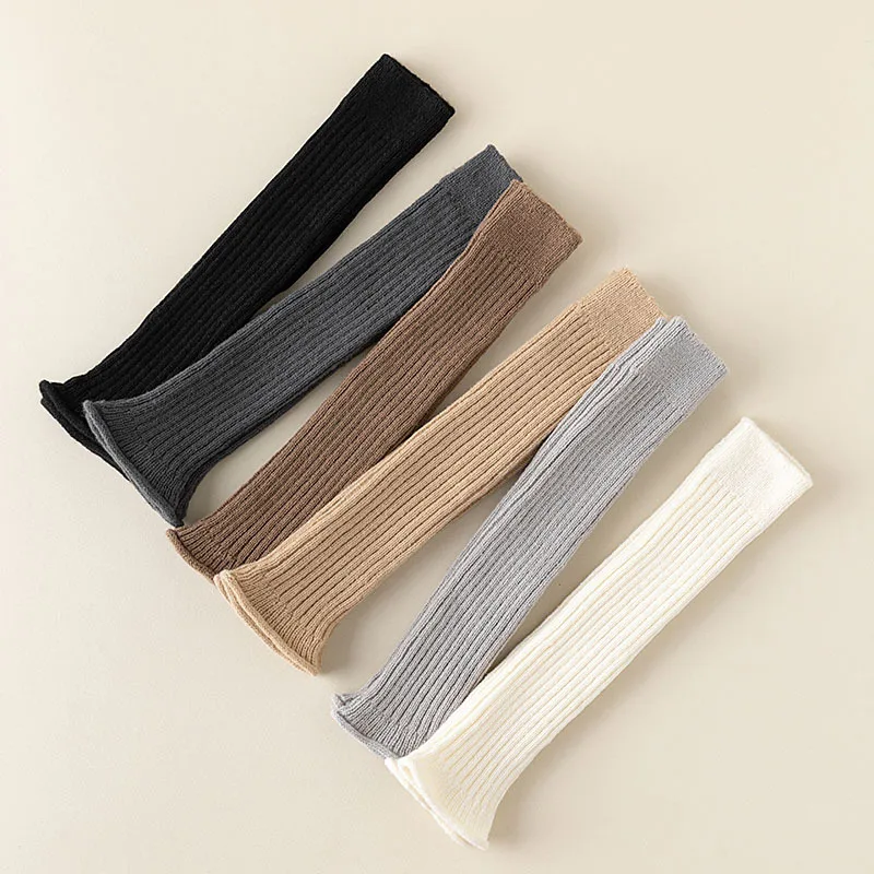 Autumn Winter New South Korea Socks For Women Ins High Tube Foot Crew Sock Japanese Solid Color Thick Warm Leg Warmers Stockings