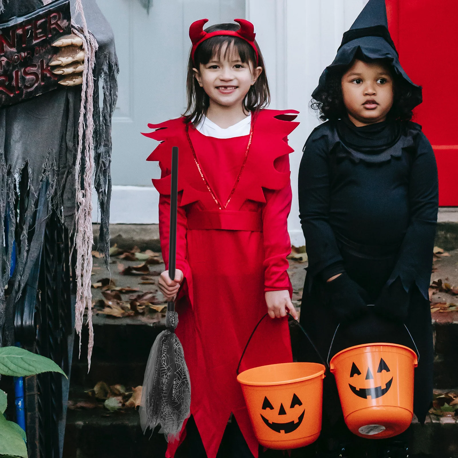 

Broomstick Adult Cosplay Props Halloween Decorations Party Ornaments Indoor Which Witch