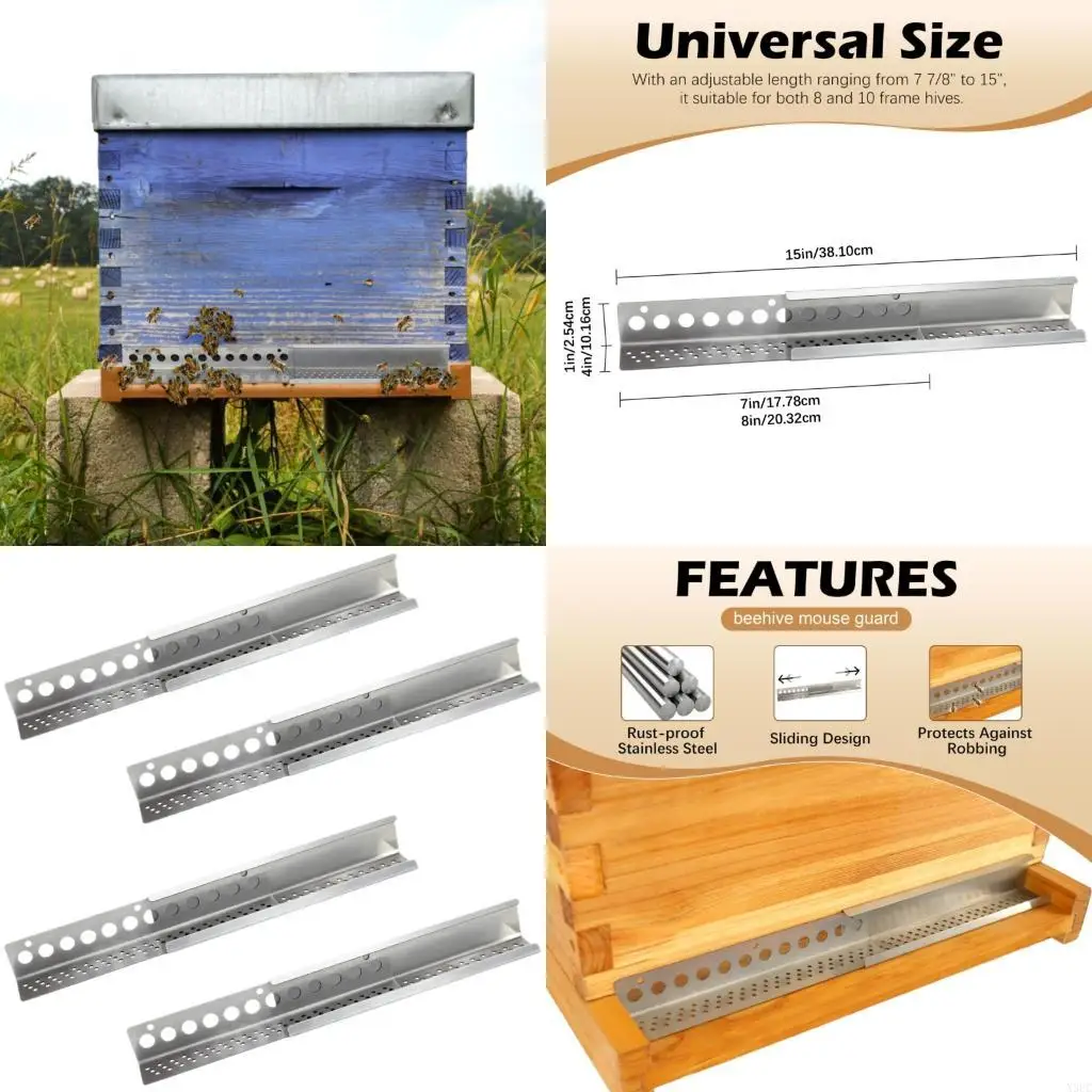 

Телескопическое входное ограждение для гнезда, незапятнанное от мыши, против плана ограбления с установкой, 4 шт. X3UC