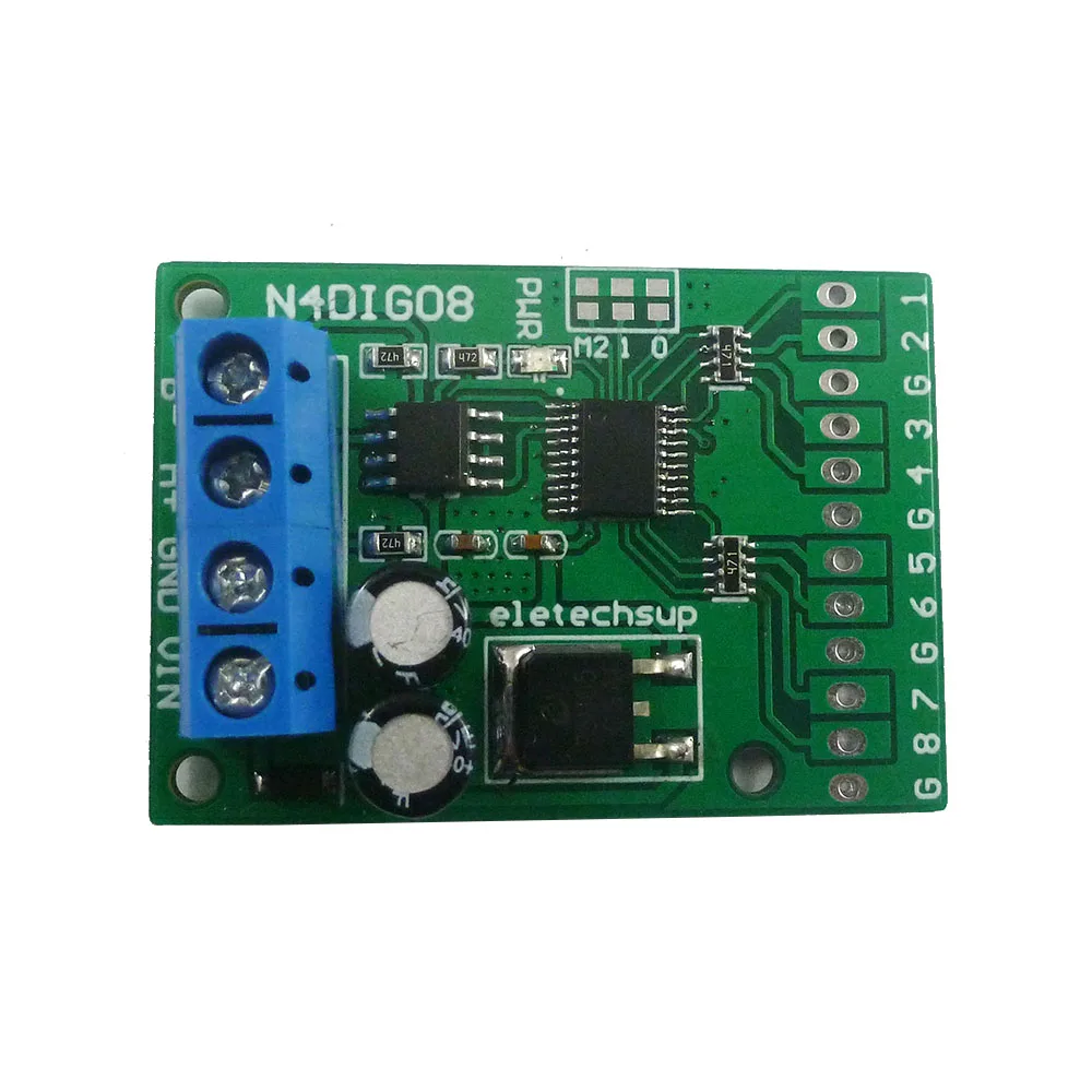 

8Ch Input/output Uart Rs485 Modbus Rtu Controller Plc Expansion Board for Arduiuo Mega Nano Stm32 Avr Pic