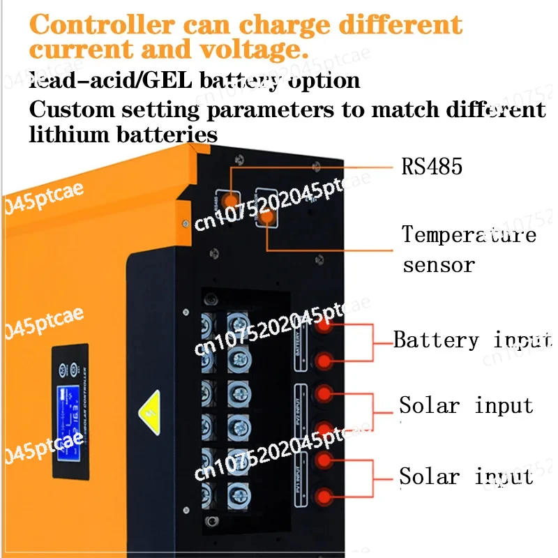 96V 192/216/240V 384V 100A Mppt Solar Charge Controller Solar Charger