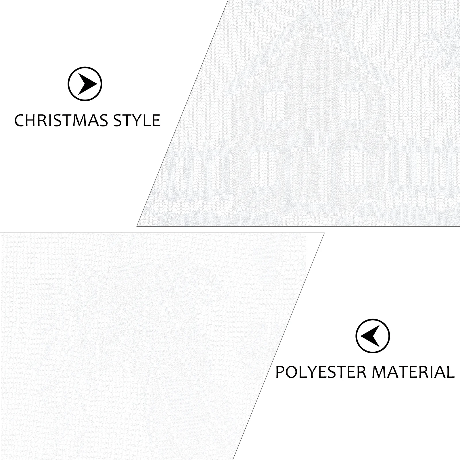 

1pc Christmas Flag Lace Design For Xmas Party Home Decor Table Cover Folding Polyester Table Runner Festive Decoration