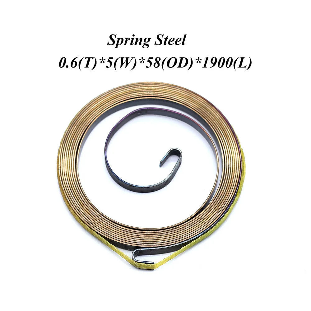 FUMAO Cheap flat wire spiral spring constant force spiral springs with low price supplier 0.6X8X40X1000mm