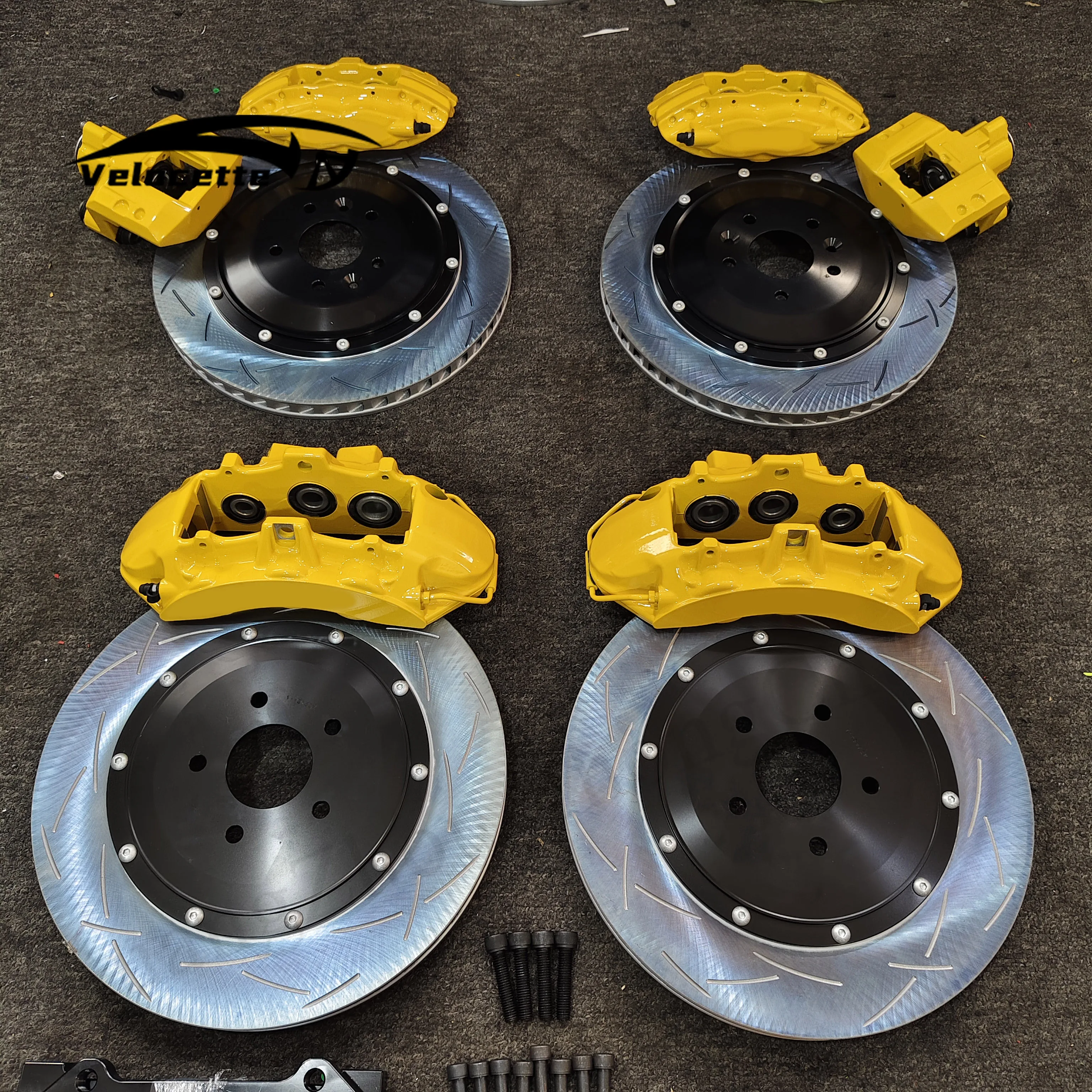 

Ремонтный тормозной комплект гоночного автомобиля, 6-поршневой суппорт, передний тормозной V6, тормозные роторы для BMW G30 G05 e60 m5 для jimny 2019 для toyota lc300