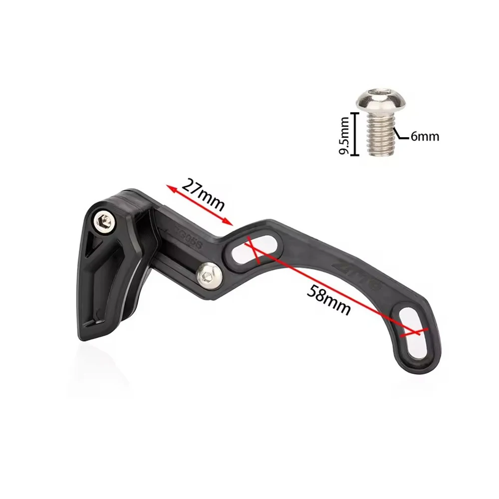 ZTTO MTB Fahrradkettenführung 1X System ISCG 05 BSA68 BB Post Mount Single Speed Kettenschutz Breiter schmaler Gangführer für 30–40 Zähne – Detail 3
