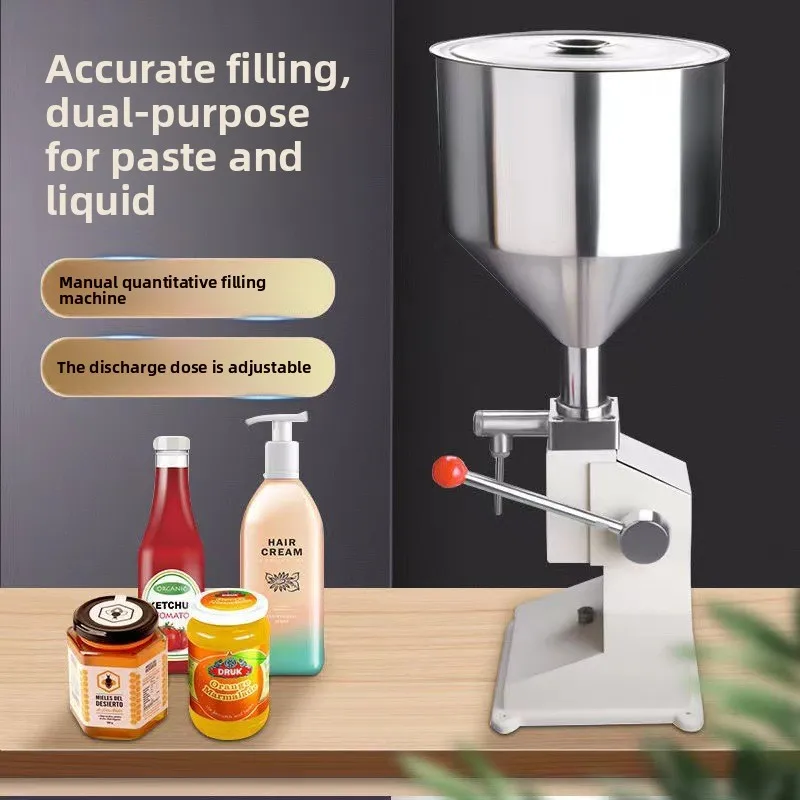 Filling Machine Packaging Equipment Manual Small Quantitative Filler Liquid Paste Filler Cosmetics Essential Oil Honey Plaster
