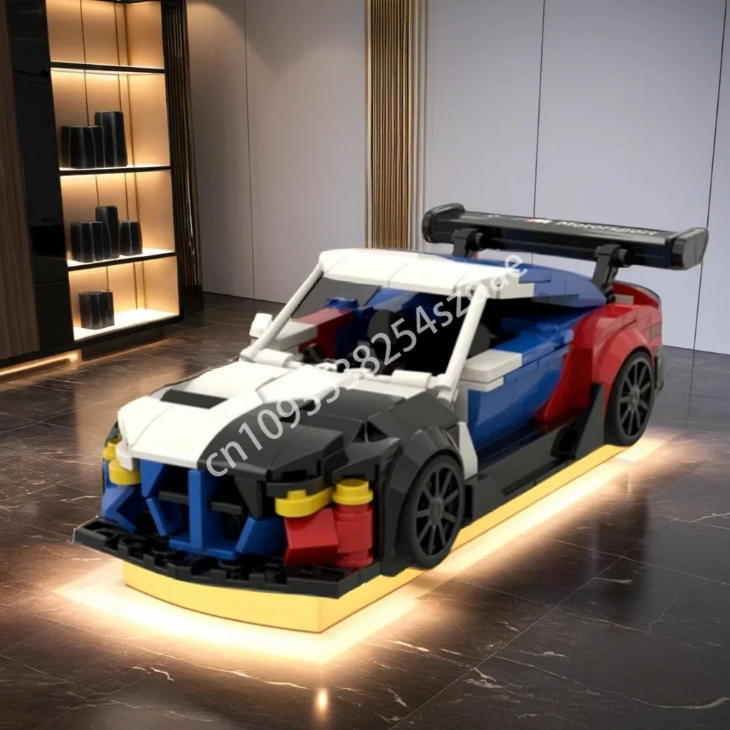 

316 шт. MOC BMW M4 GT3 EVO City Champions супер автомобиль строительные блоки пластиковые образовательные кирпичи детская рождественская игрушка в подарок