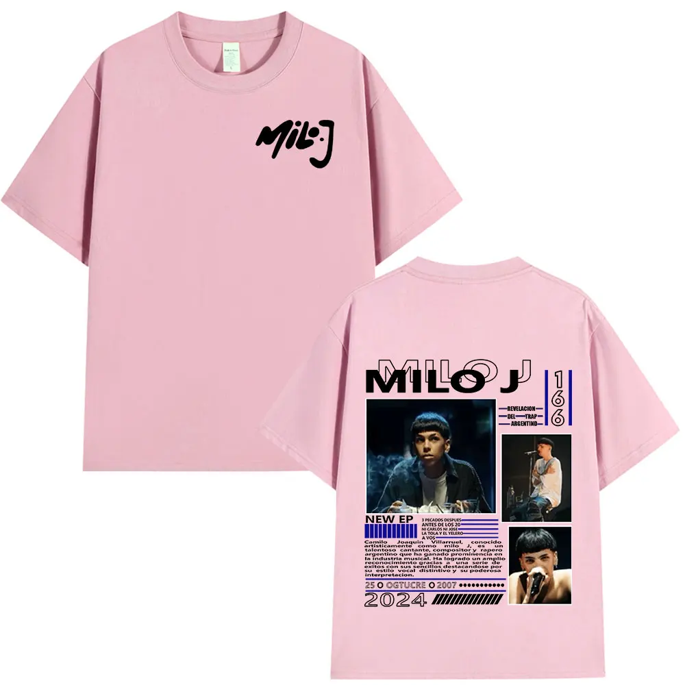 Rapper Milo J 166 Album Merch T Shirts Men Women Clothing Fashion Hip Hop T-shirt Cotton Casual Short Sleeve T-shirts Streetwear