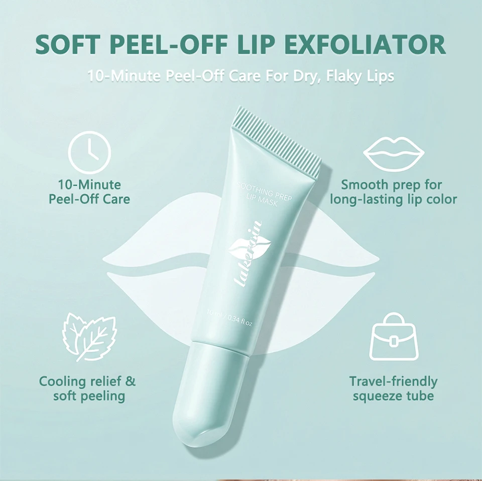 Gentle Peel Off Lip Mask Exfoliator Deep Nourishing Lip Care Soothes Dry Chapped Lips Make Daily Lip Treatment for All Skin Type