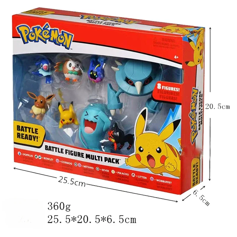 

Pikachus Cartoon Peripheral Figures Toys Charizard Eevee Bulbasaur Squirtle Action Model Dolls Collect Gifts Toys