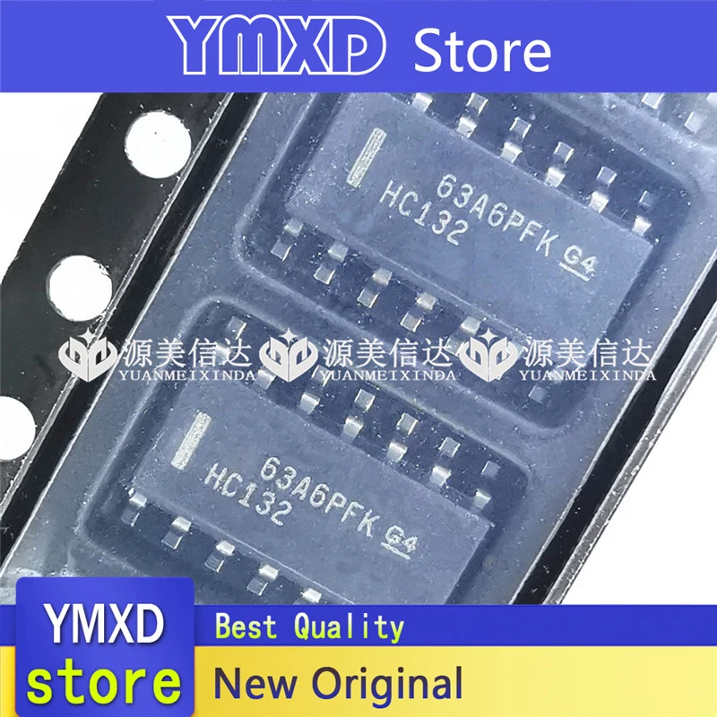 10 قطعة/الوحدة جديد الأصلي SN74HC132DR HC132 74HC132D التصحيح SOP14 المنطق IC العاكس في الأسهم