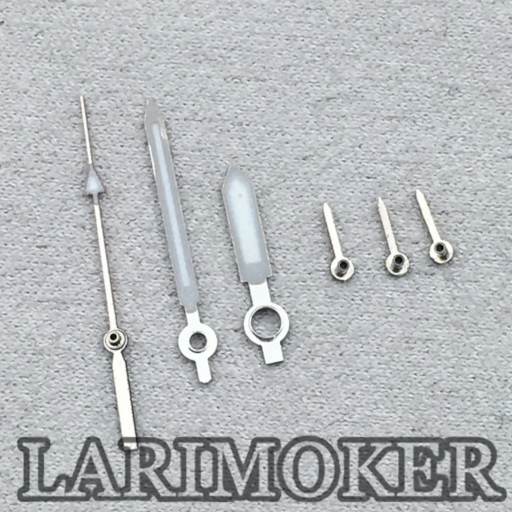 إكسسوارات ساعة LARIMOKER باللون الأسود والأحمر والأبيض والفضي مكونة من 6 دبابيس وأخضر مضيء مناسب لحركة الكوارتز VK63