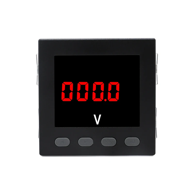 Three Phase/Single-Phase LED Voltage Panel Meter AC220V volt (L-N) AC380V 96*96*78mm