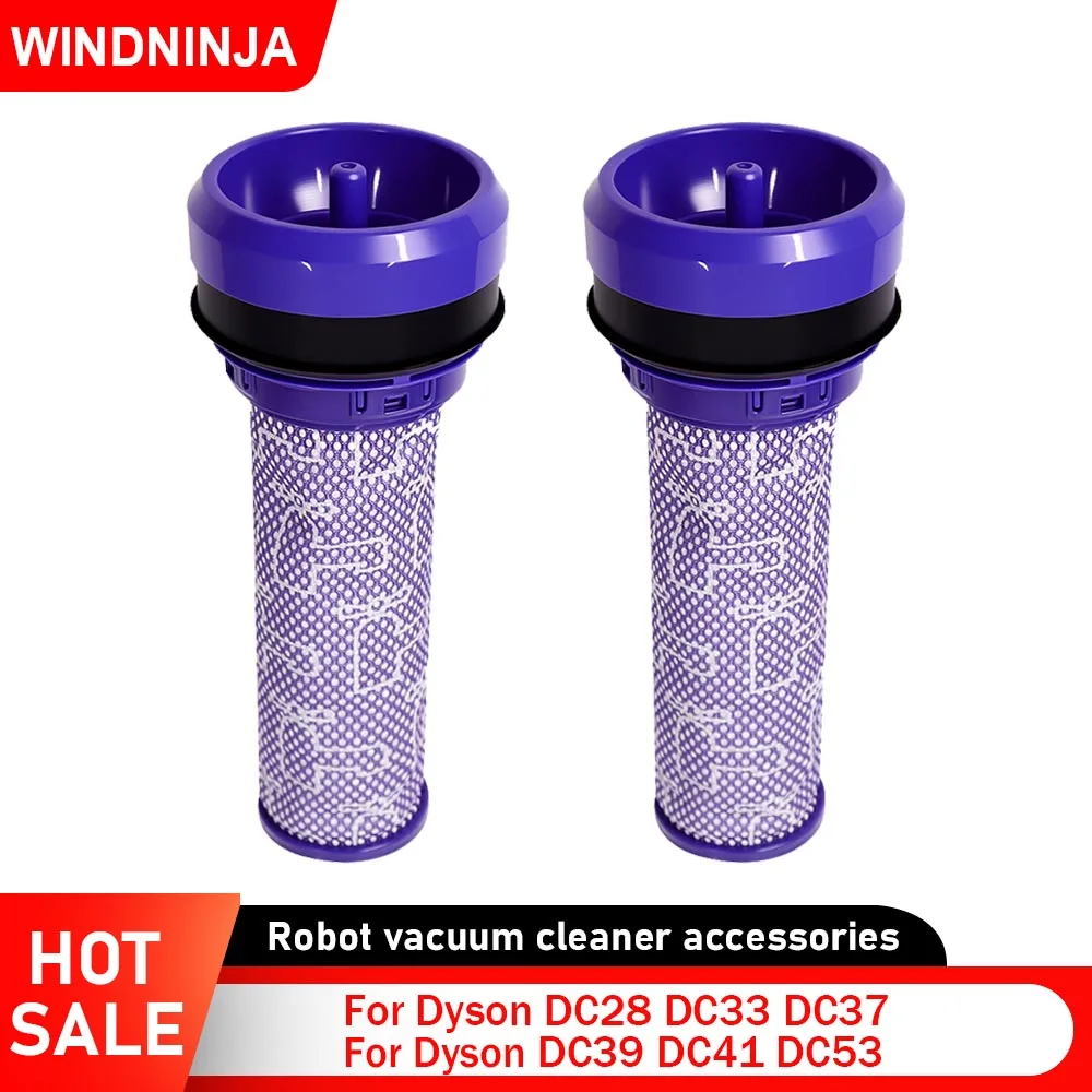 Acessórios de filtros hepa laváveis para dyson dc28 dc33 dc37 dc39 dc41 dc53 aspirador de pó barril pré-filtro peças de filtros de ar