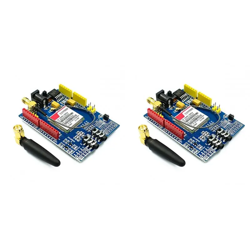 AA08-2Pcs Quad-Band SIM900 GPRS GSM Development Board Kit Development Board Module For Enhanced Connectivity For Arduino