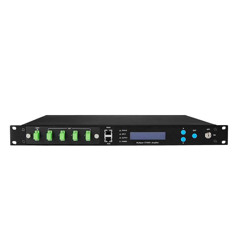 

1550nm Optical Amplifier 4 Ports 22dbm With Wdm Ftth Gpon Solution Catv Combined Hfc Multiple Ports Fiber Jdsu Edfa