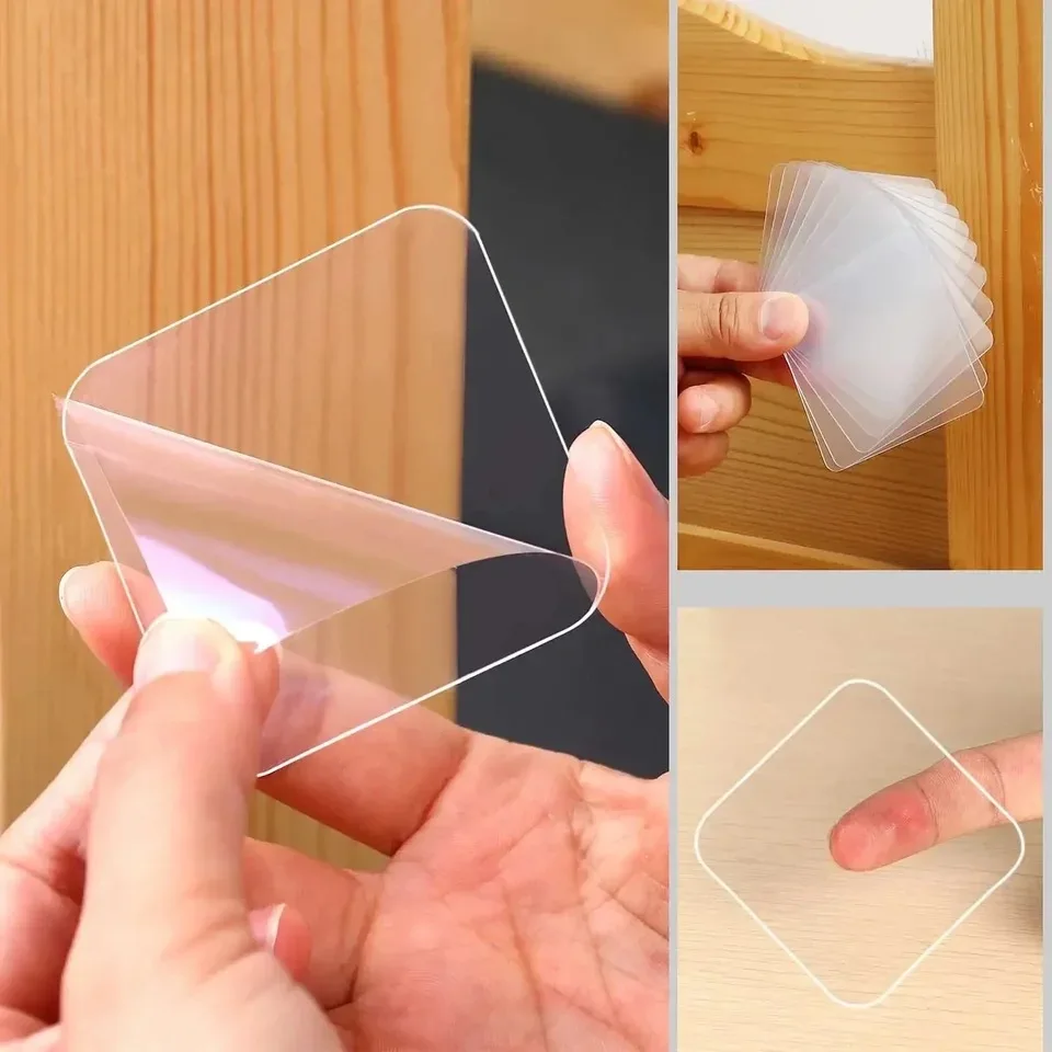 No Traces Double Sided Adhesive Tape Transparent Nano Tape Waterproof Wall Stickers Reusable Household Products Adhesives