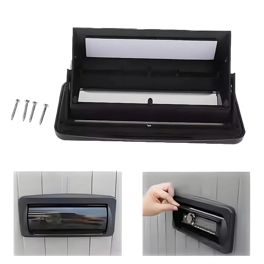 

Marine Radio Stereo Protective Cover ABS Waterproof Housing Radio Splash Guard for Boat/Caravan/RV/Yacht Radio CD MP3 DVD