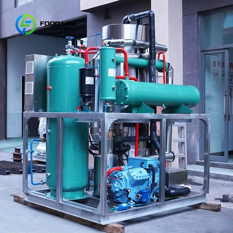 Customized tube ice machine ice bullet maker single phase stainless steel 3 ton daily adjustable ice length with compressor