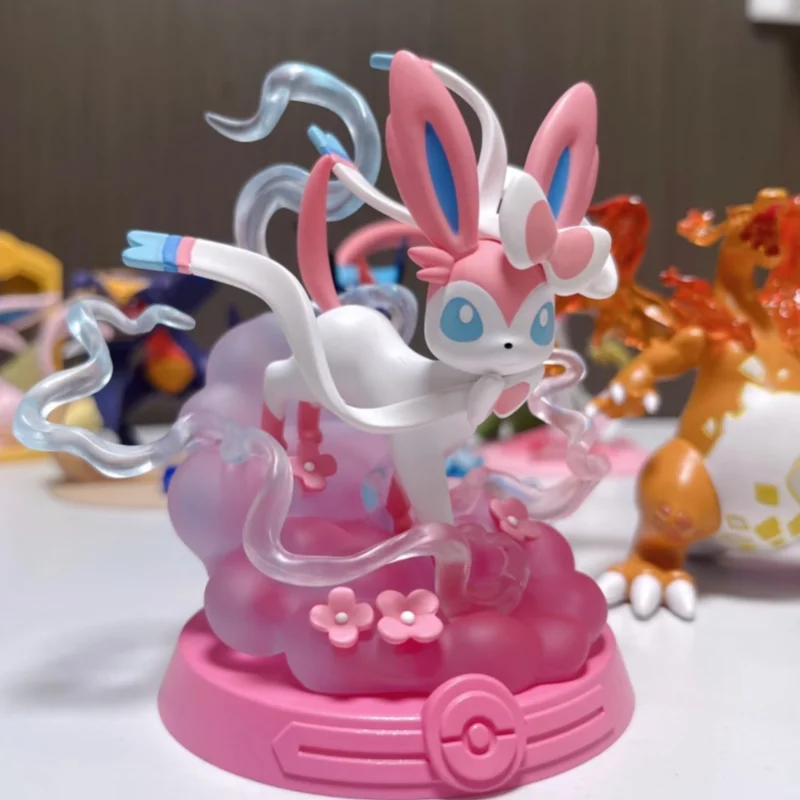 

Pokemon Anime Funism Adventure Eevee Family Suit Blind Box Jolteon Sylveon Action Figure Collection Model Kids Toy Gift