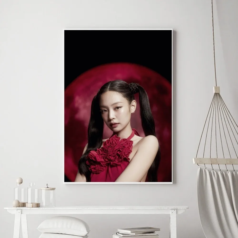 B-Blackpink Jennie You and Me Poster Vintage Prints Art Home Painting Bathroom Kitchen Bar Accessories Wall Sticker Large Size