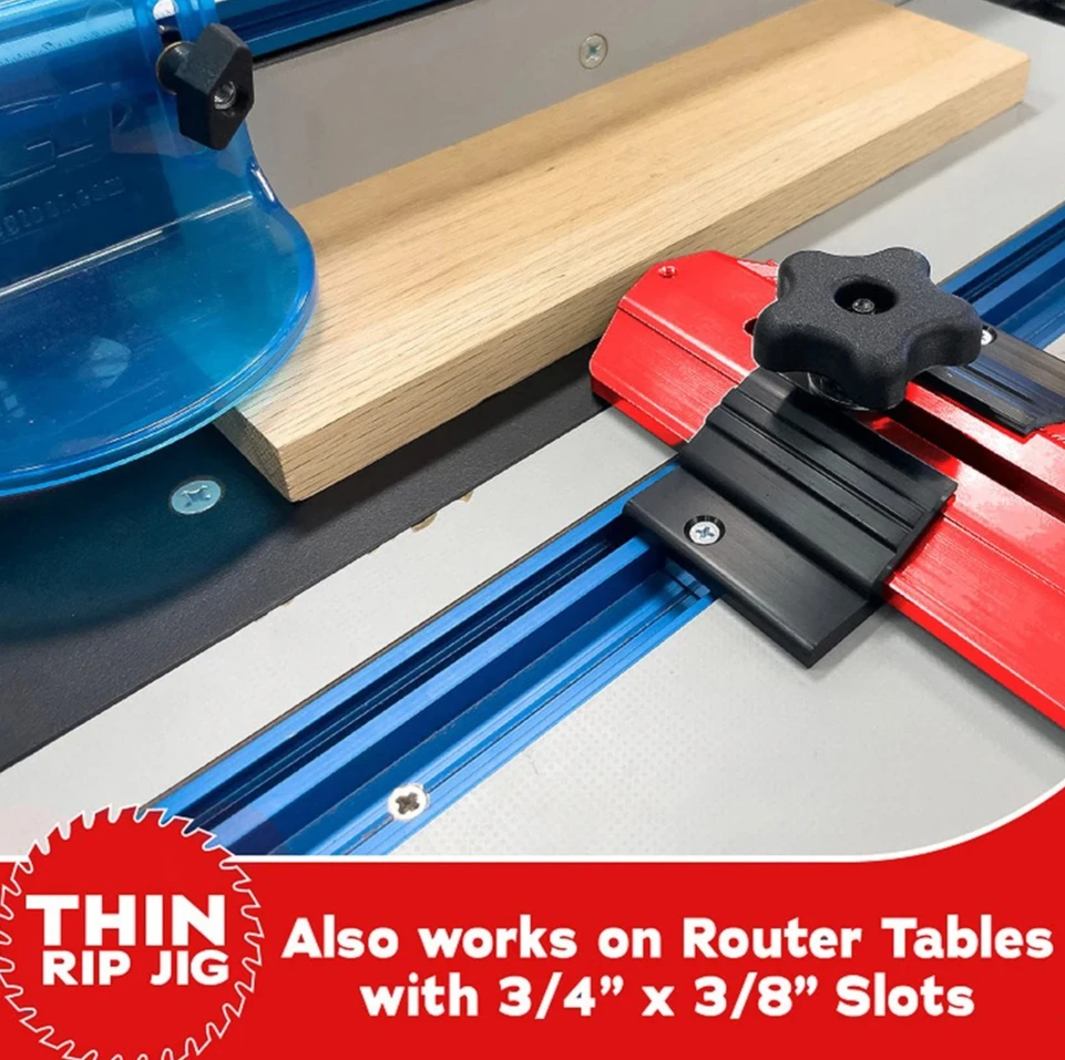 أداة قطع رفيعة لمنشار الطاولة، أداة لوح ريش من سبائك الألومنيوم مع دليل ثابت لشريط الخشب الدقيق والقطع الزخرفية #6